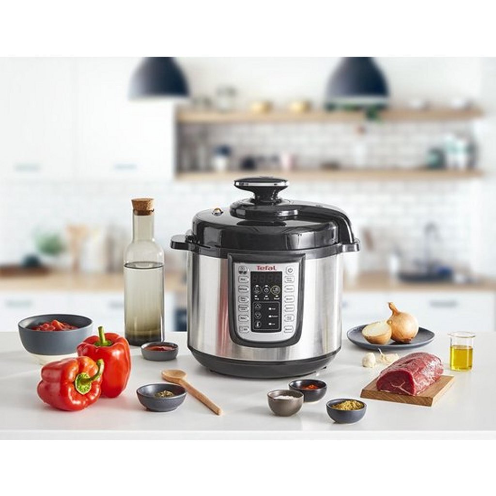 Tefal Cy505E All-in-One Cooker lento 6L in acciaio inossidabile in acciaio inossidabile
