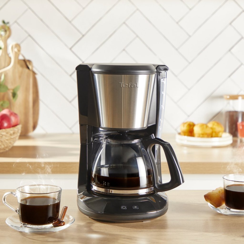 Caffettiera Tefal subito in acciaio inox 1,25 l