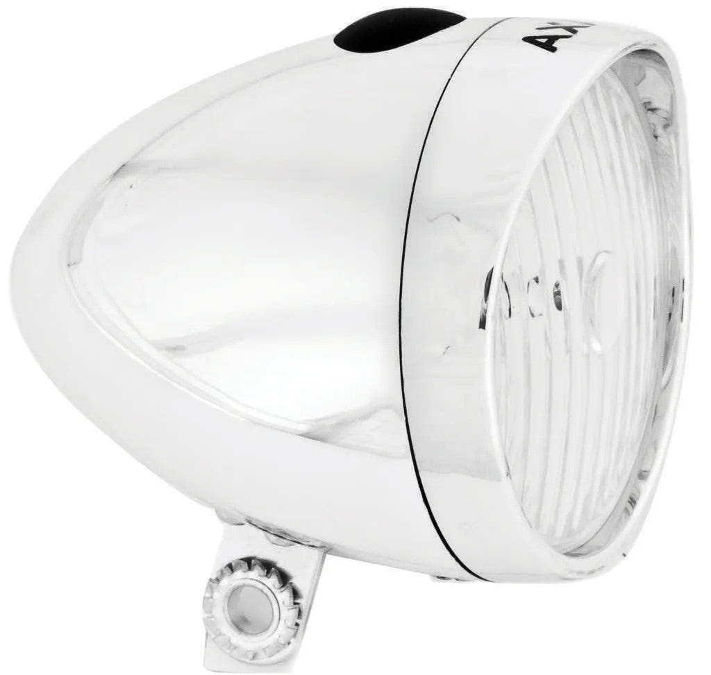 Faro anteriore Axa classic tour batteria 4 lux argento
