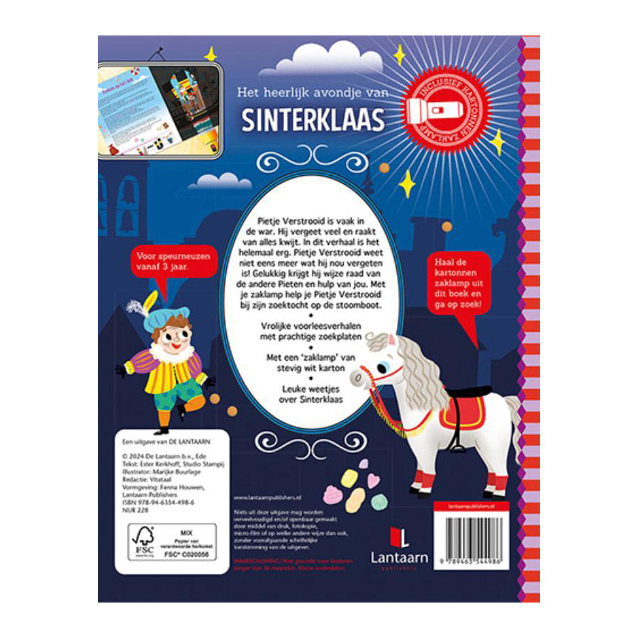 Casa central del libro la maravillosa velada de Sinterklaas + linterna de cartón