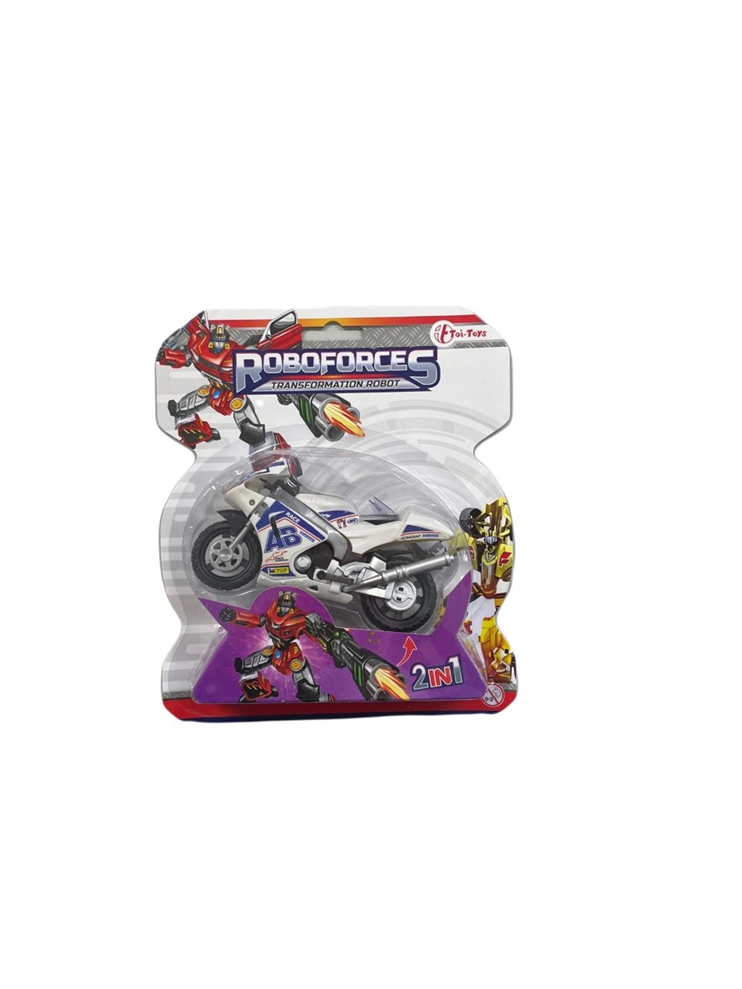 Toi-toys toi juguetes cambian moto robot en tarjeta