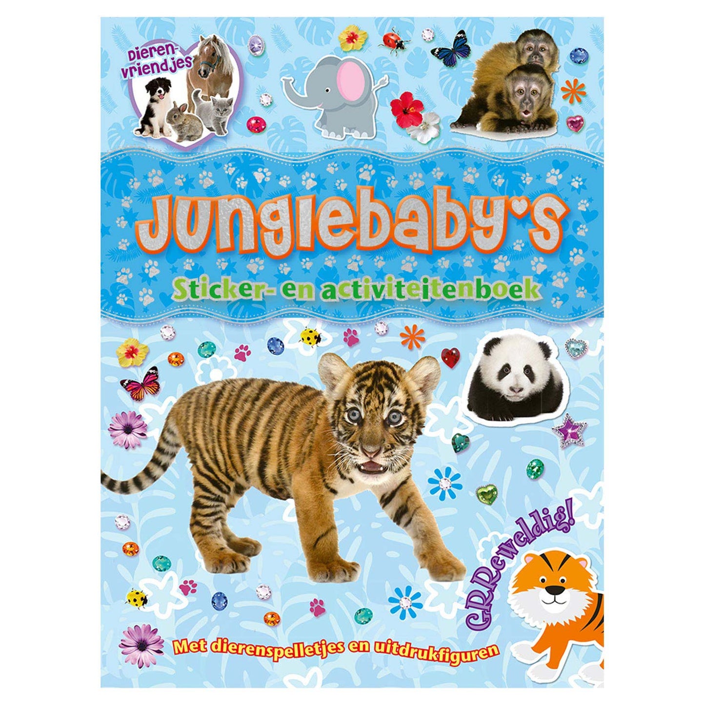 Rebo Publishers Animal Friends JungleBabies Stickeren Actividades Libro