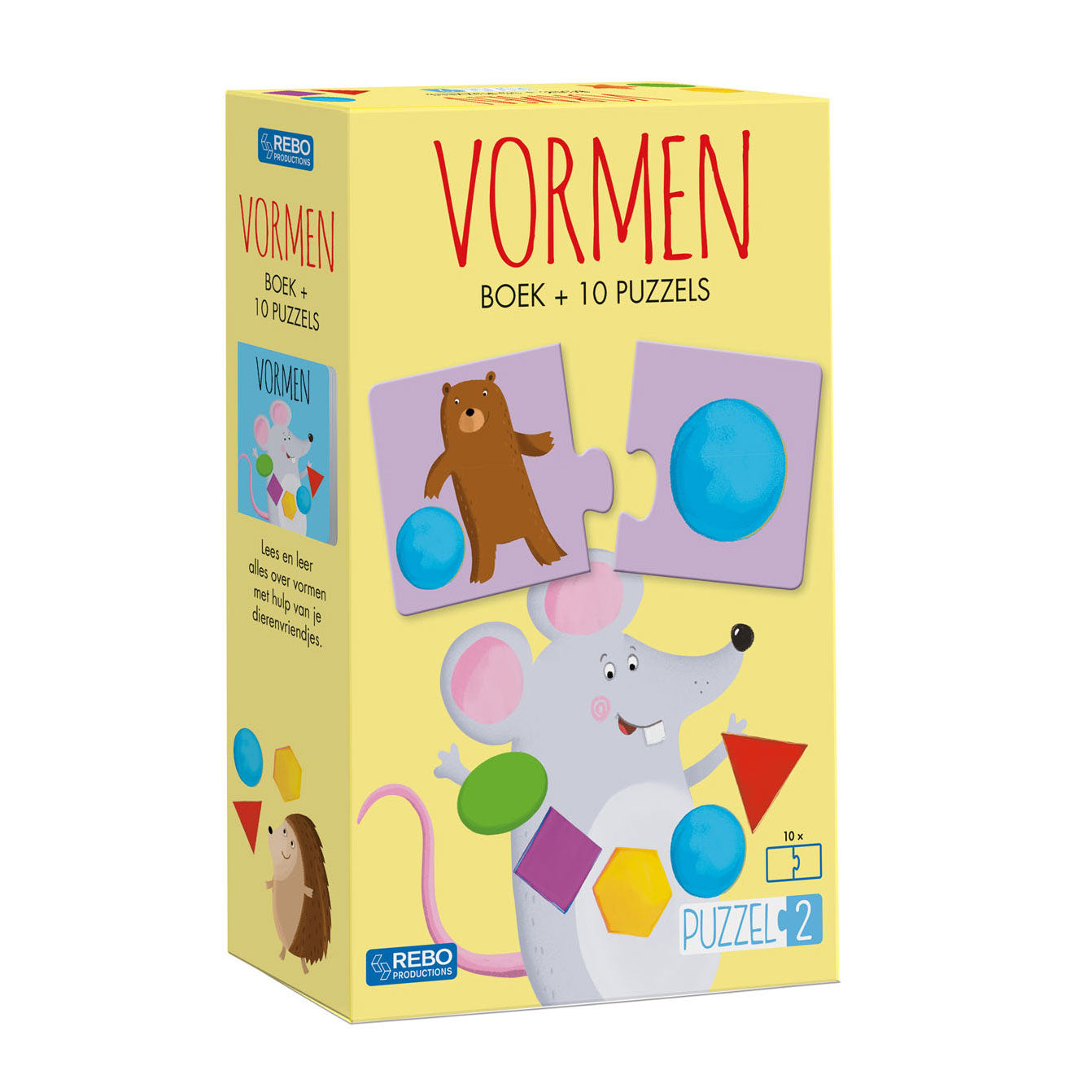 Rebo Publishers Puzzle2 Formas de libros con 10 rompecabezas