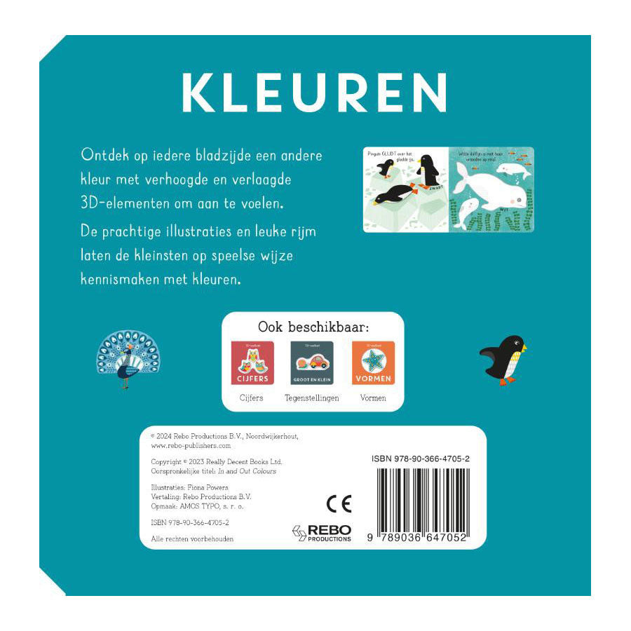 Rebo Publishers 3D Colors del libro sensorial
