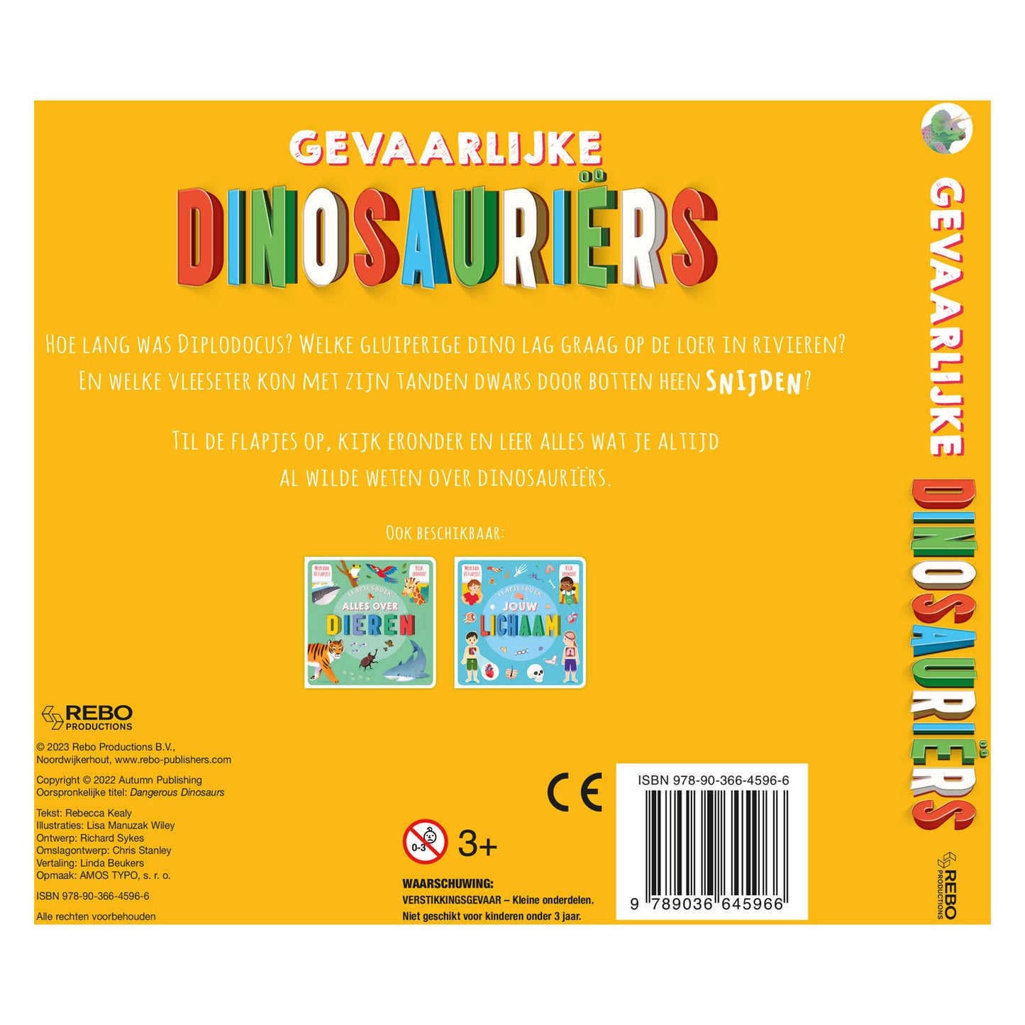 Rebo editori pericolosi dinosauri flapjesboek