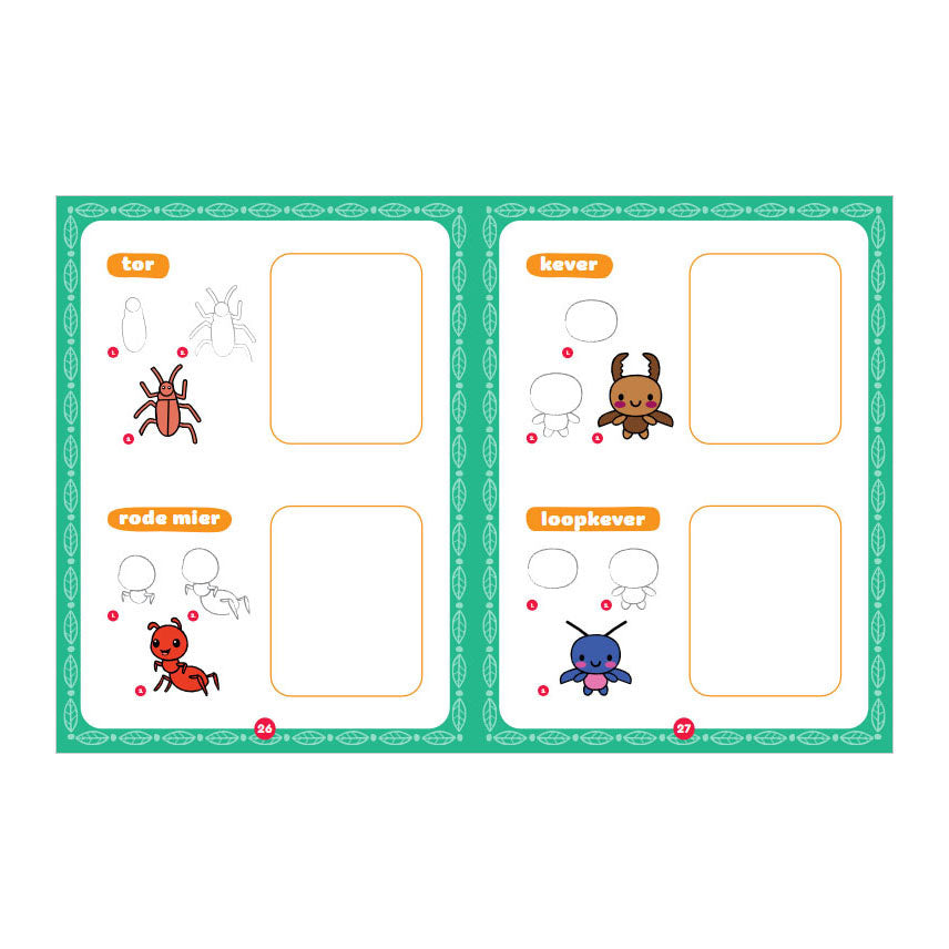Dibujo kawaii de editoriales rebo - insectos