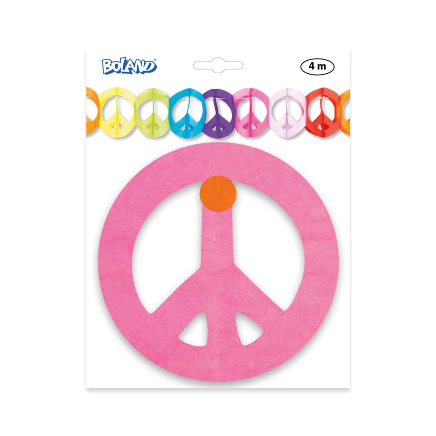 Ghirlanda di carta Boland peace 4 m