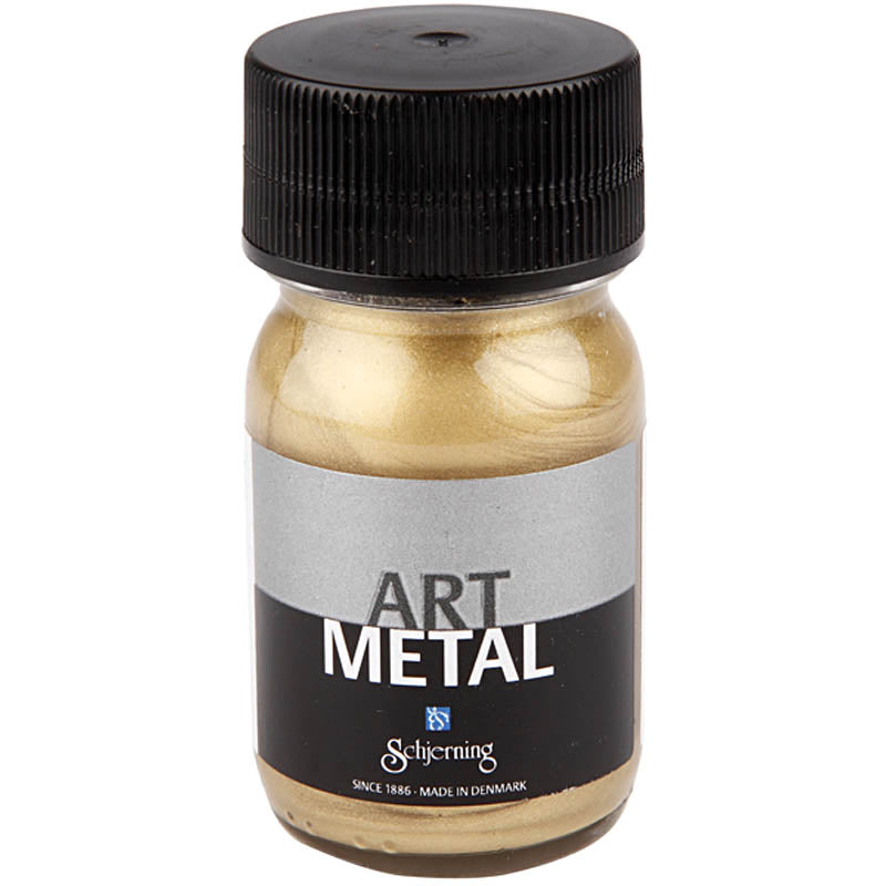 Schjerning hobby paint metallizzato, oro chiaro (5102), 30 ml 1 bottiglia