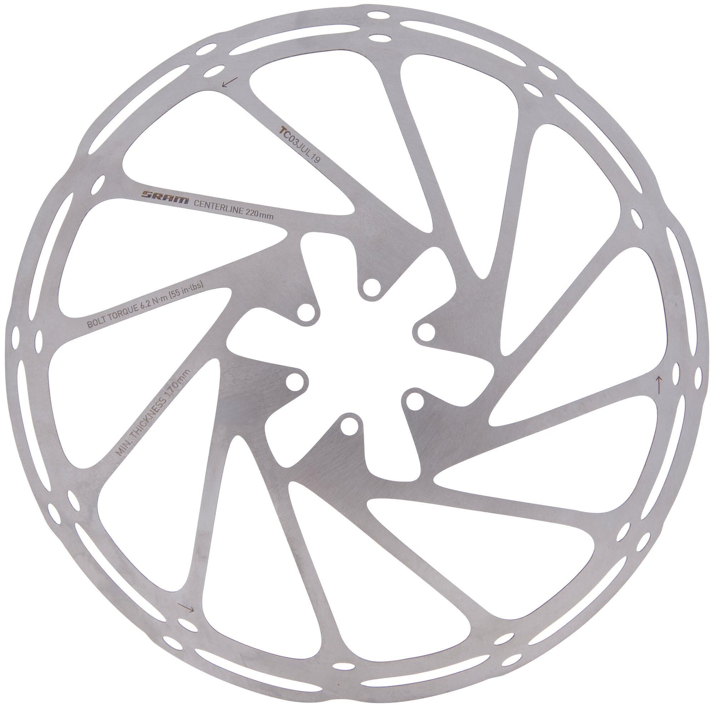 Rotore SRAM Ceterline 220mm
