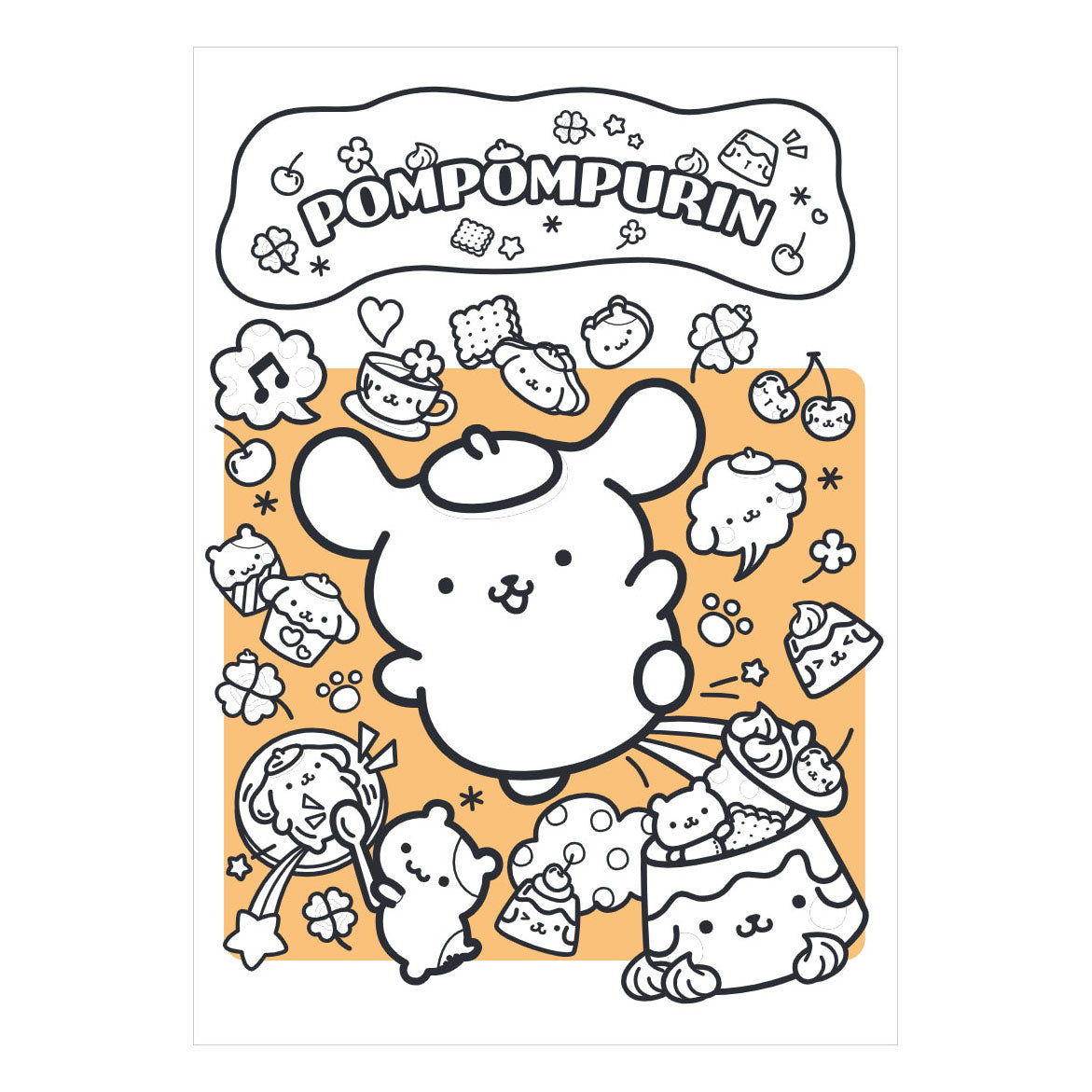 Gottmer uitgevers groep kleuren met kuromi, pompompurin, my melody