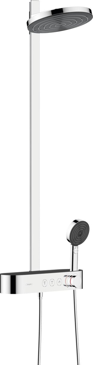 Hansgrohe Pulsify S Showerpipe 2jet con tablet doccia Select 400 cromato