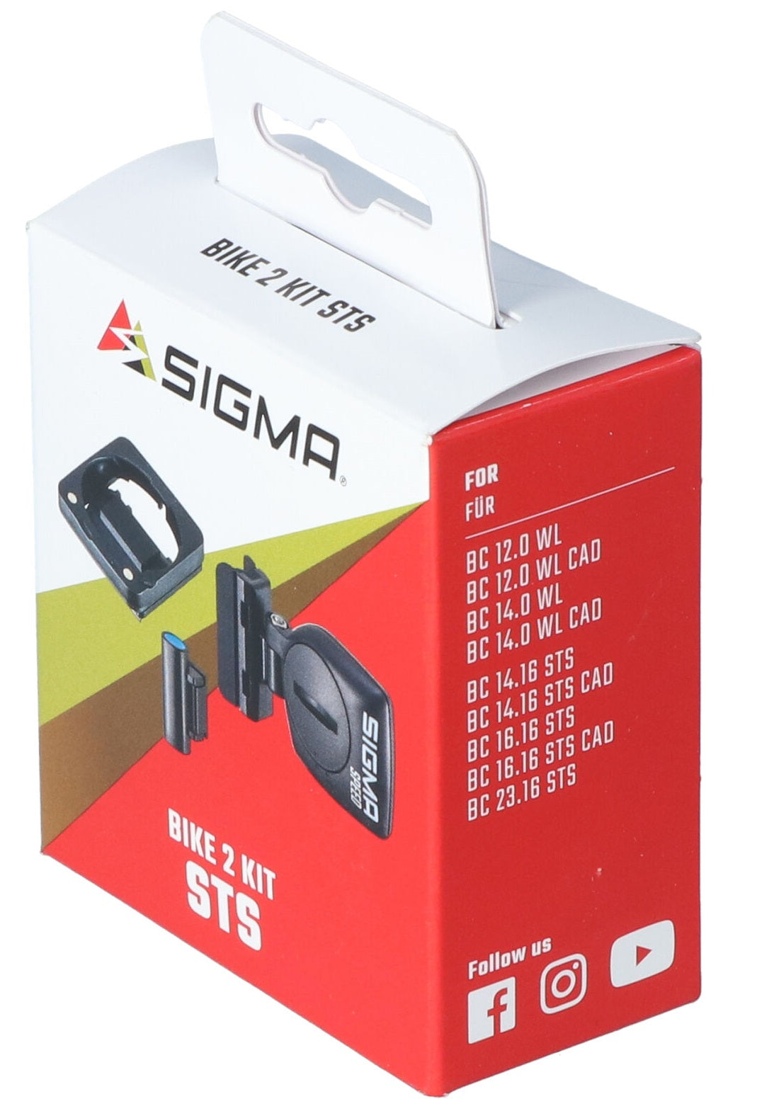 Conjunto de canal de velocidad Sigma 2450 (sensor + imán de radios + soporte de dirección)