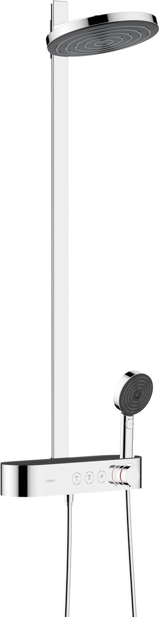 Hansgrohe pulsify s showerpipe 2jet ecosmart con showettablet select 400 cromo