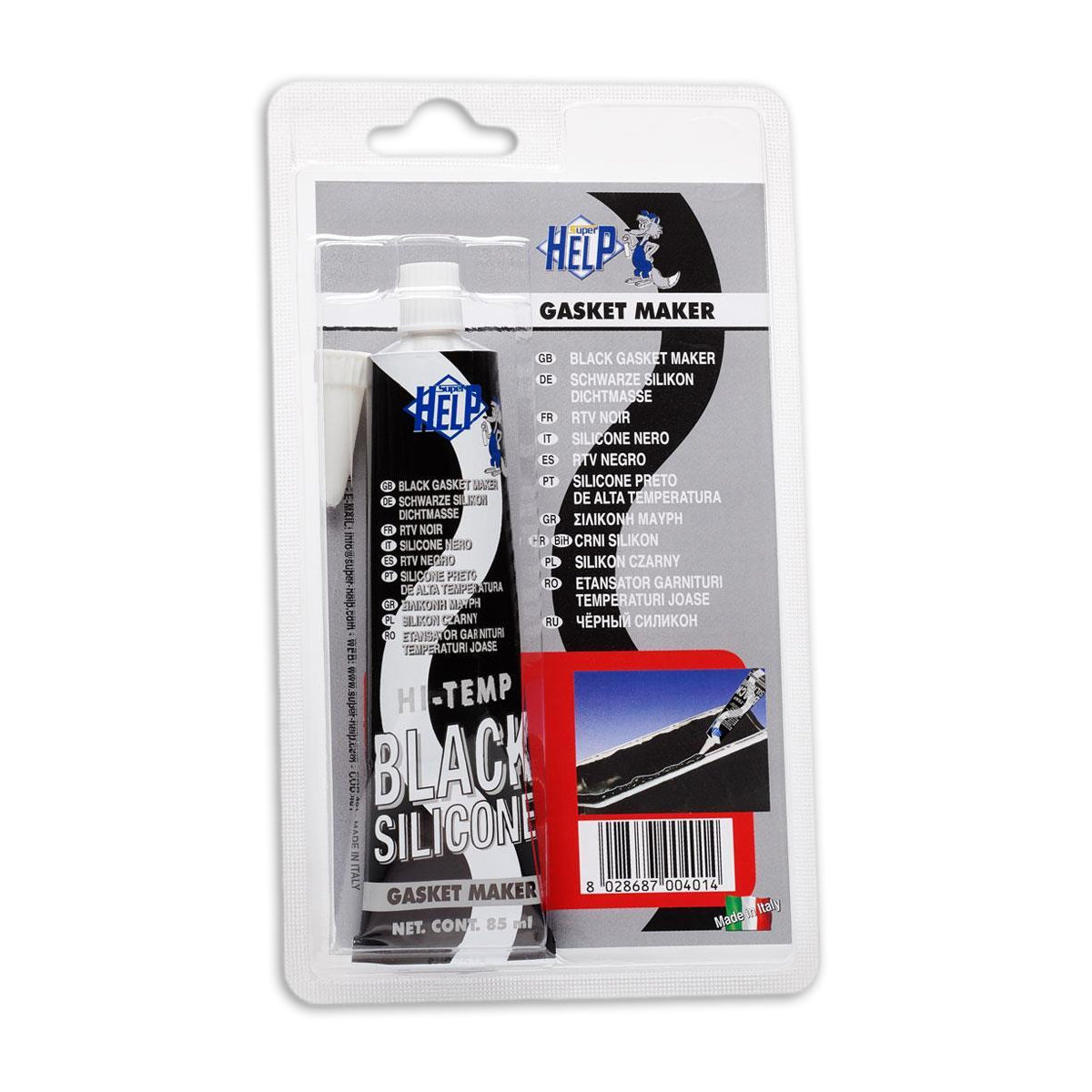 Aiuta la guarnizione liquida nera