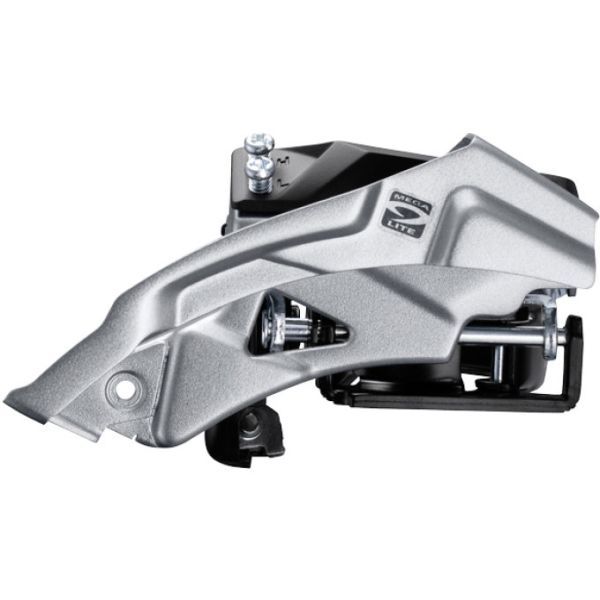 Shimano voorderailleur 3 x 9-speed altus fd-m2000 top swing - dual pull met lage klem - 40t (66-69°) - zwart zilver