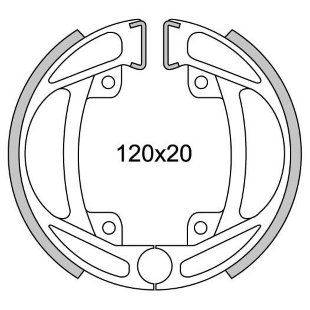 Newfren juego de segmentos de freno gf1125 ø120