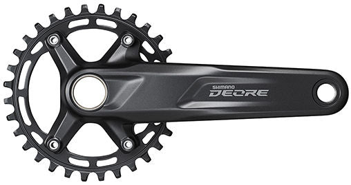Shimano Cranket 10 11 Speed Deore FC-M5100-1 con 170 mm Crankarm 30t Nero