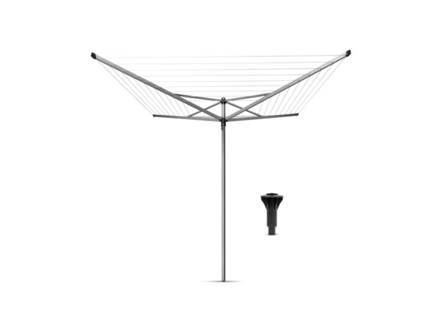 Brabantia droogmolen 40 m topspinner con ancoraggio in plastica in cemento