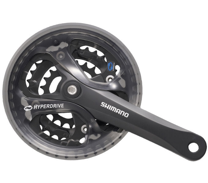 SHIMANO BIGLEJE 7 8 Velocidad ACERA FC-M361 175 48 x 38 x 28T con pantalla de cadena Negro
