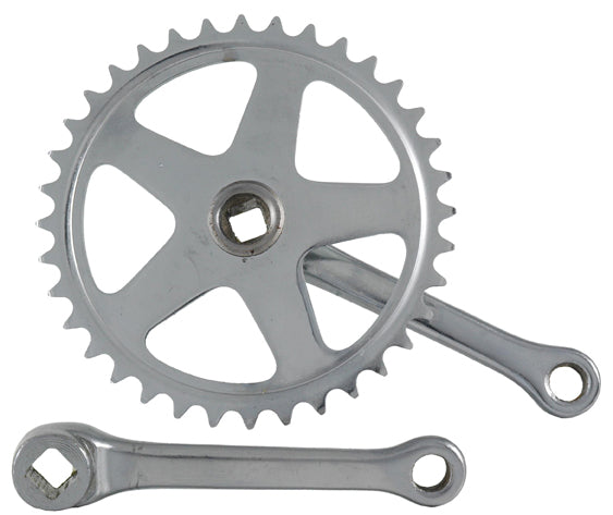 Vinty Crank Set 36T. Sin espiga 130 mm 1 8 plata