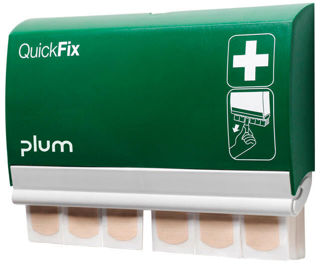 Dispenser per cerotti Plum Quickfix Dispenser per cerotti elastici resistenti all'acqua QuickFi incl. 2x45 cerotti