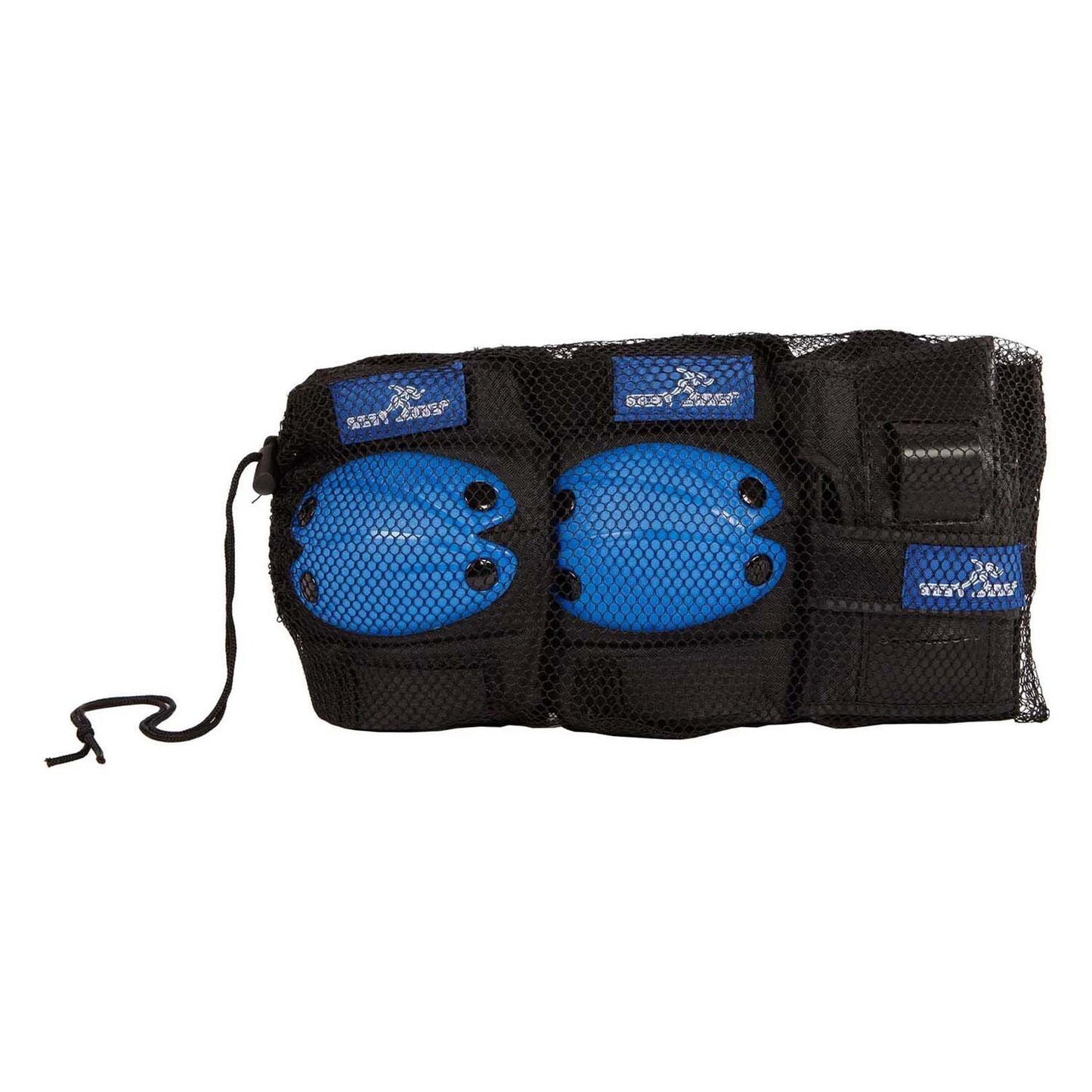 Set de protección de jinete de calle M azul, 6dlg.