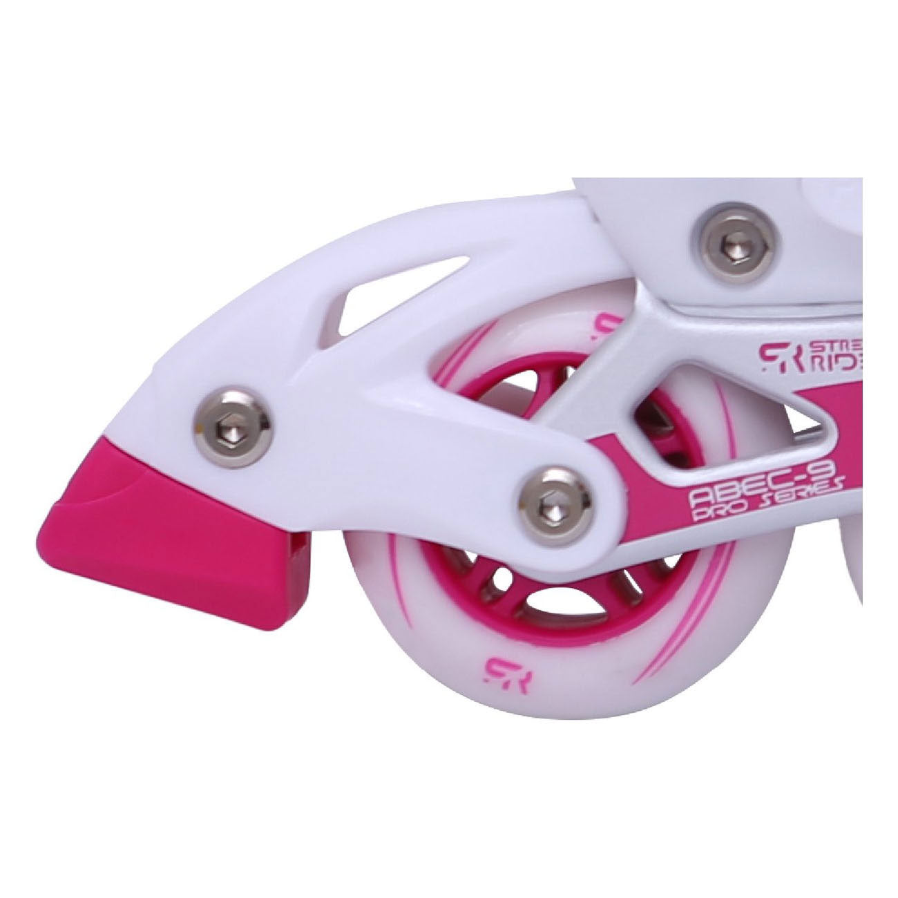 Street jinete en línea skeelers blancos, talla 38-42