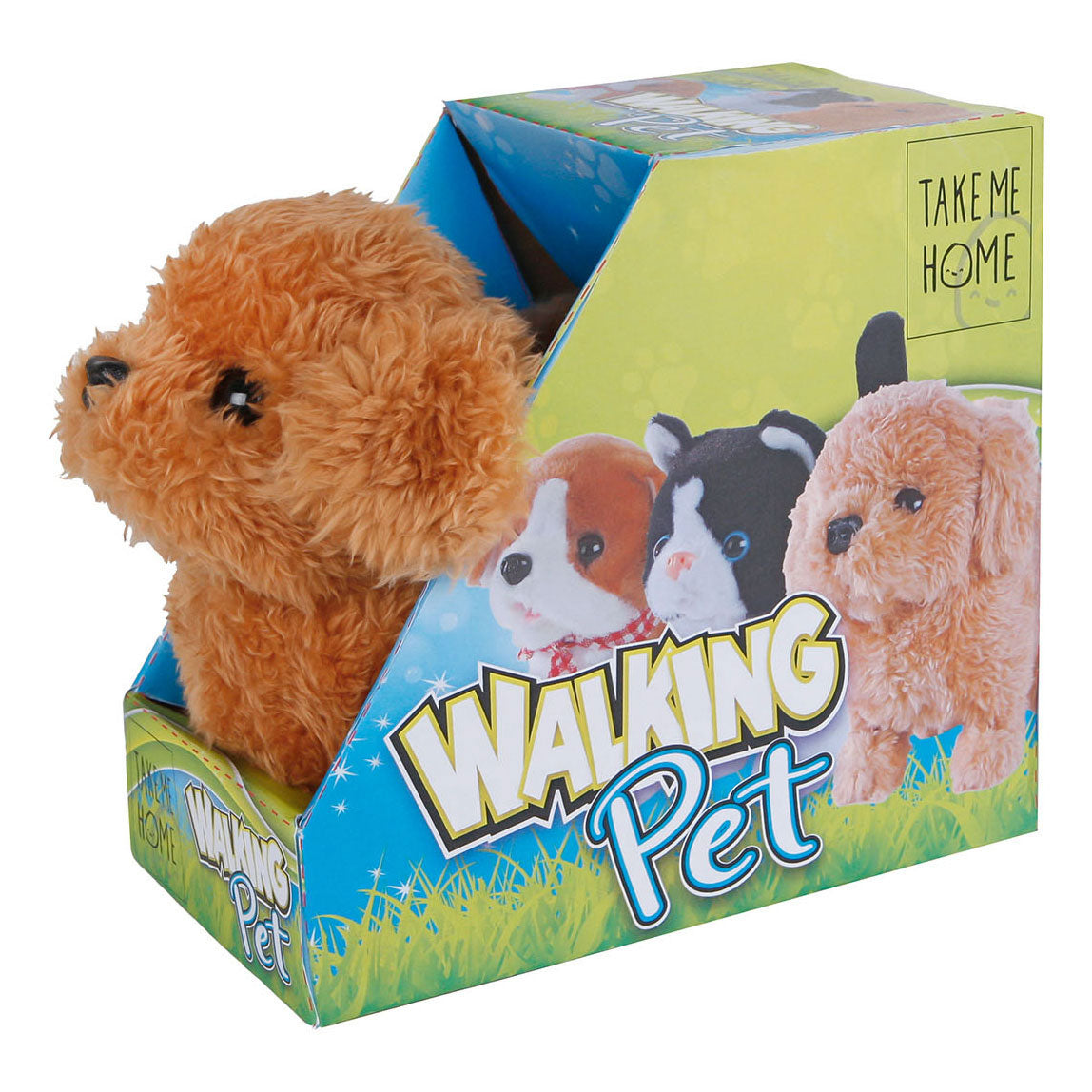 Take Me Home Interactive Loop Dog Brown, 15,5 cm