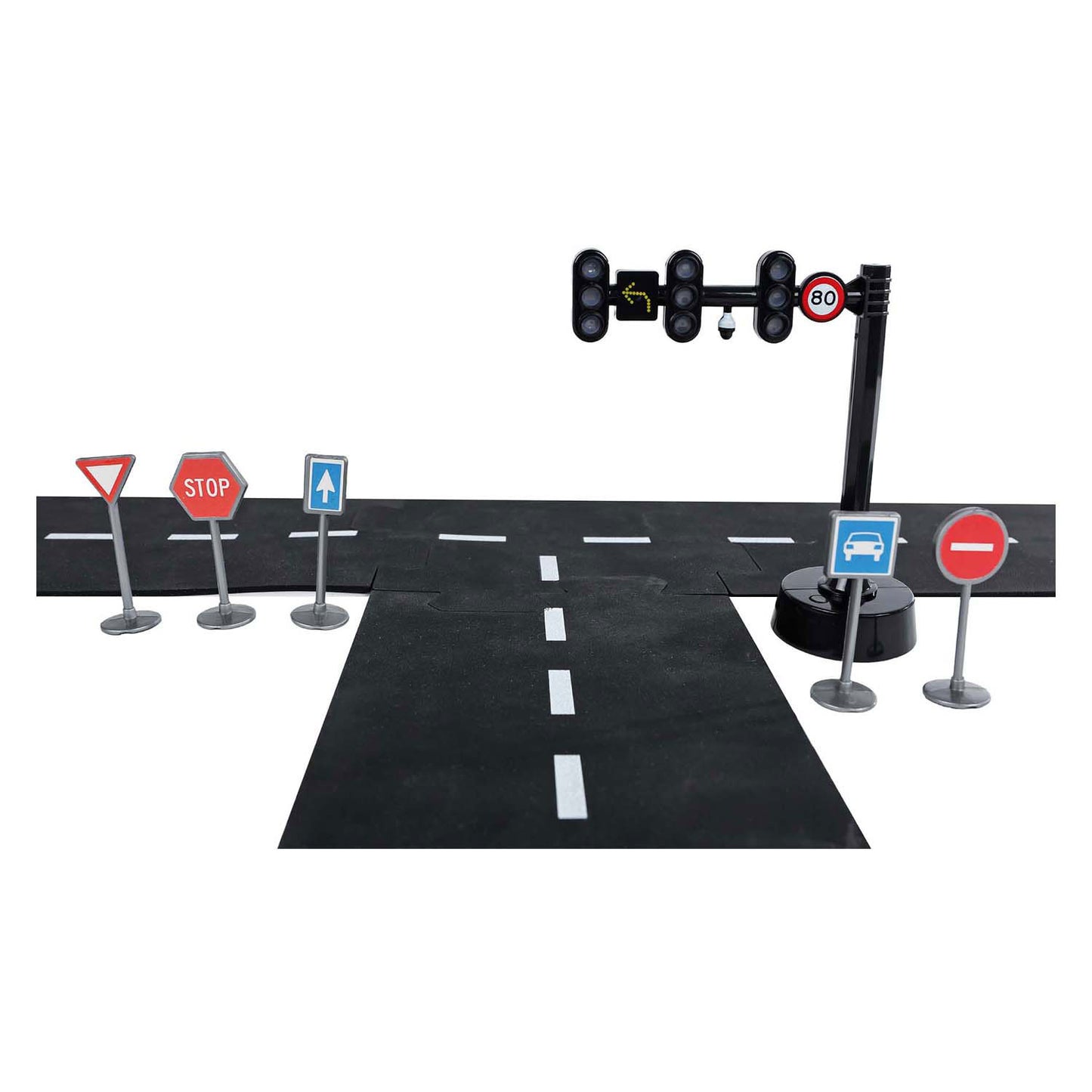 Kids Globe Globe Traffic Light con 3 luci e 5 segnali stradali