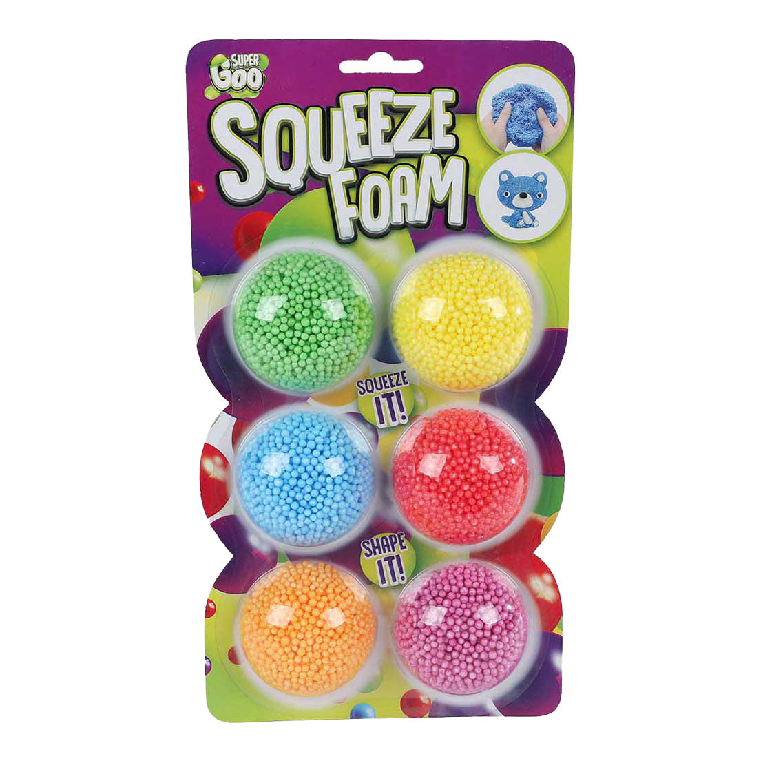 Super Goo Foamutty con 6 colori di polistirolo