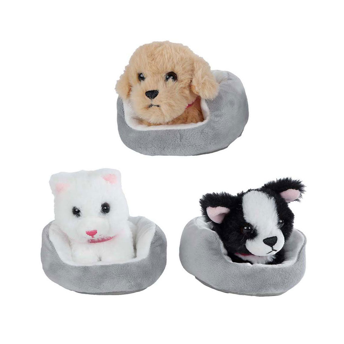Llévame a casa abrazo de lujoso perro o poes en la canasta, 12 cm