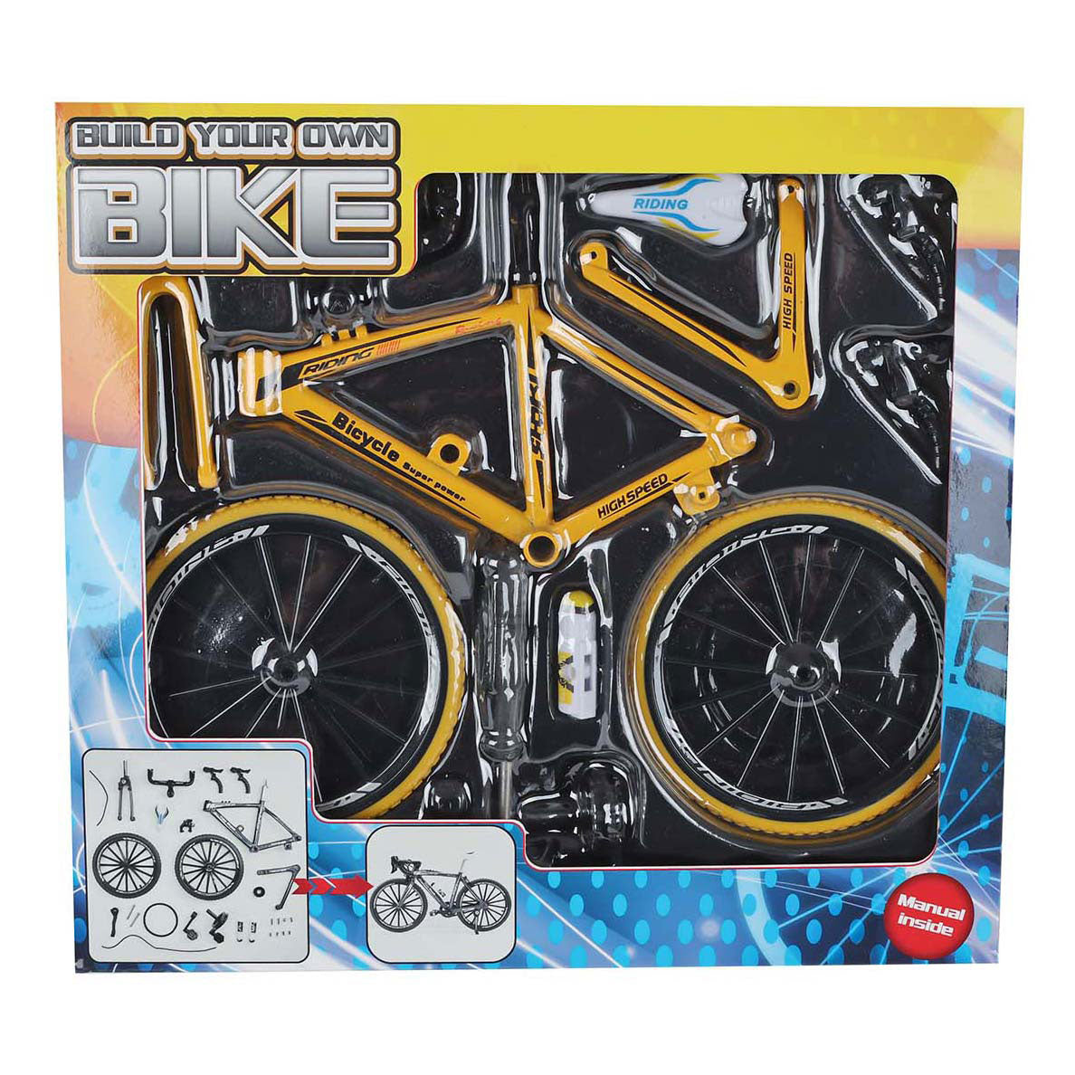 Kit de construcción de fundición de bicicleta de carreras, 19.5 cm