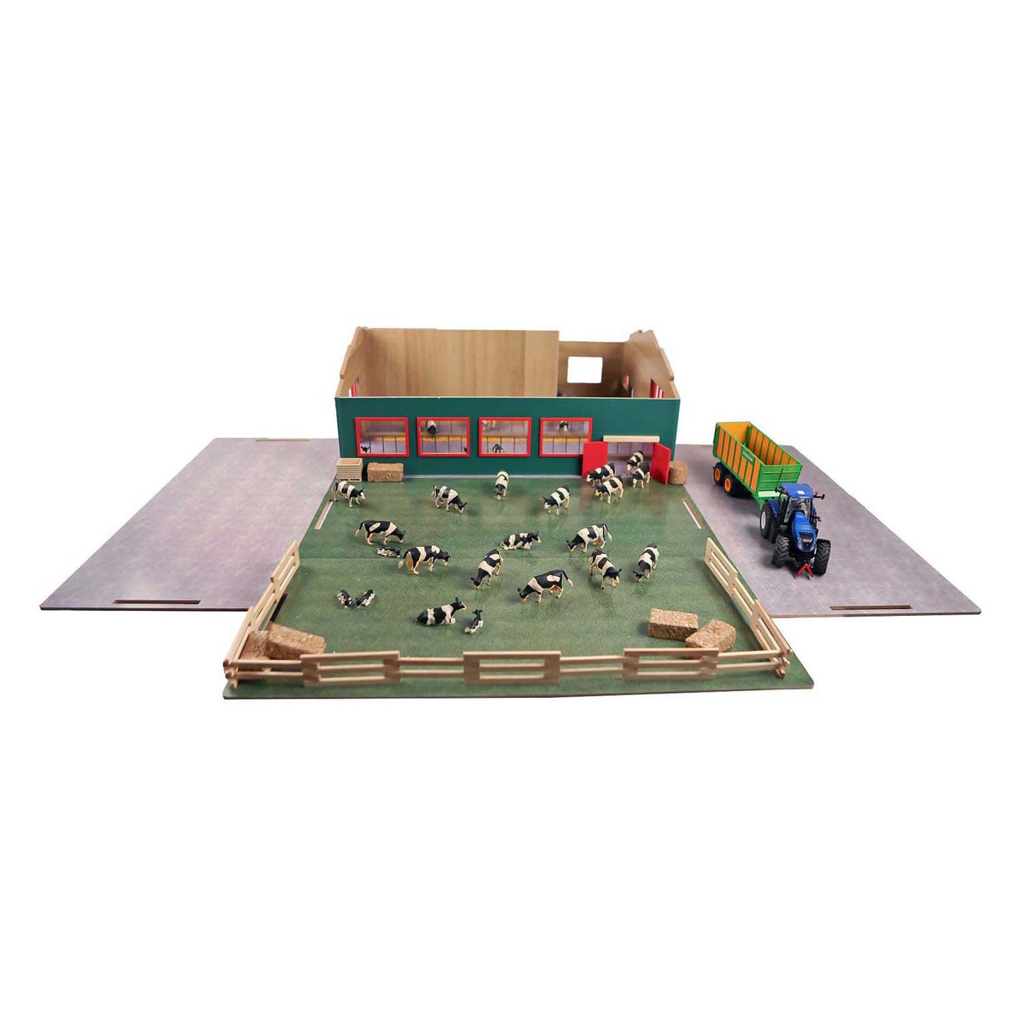 Mappamondo per bambini, stalla con ripostiglio, 1:32