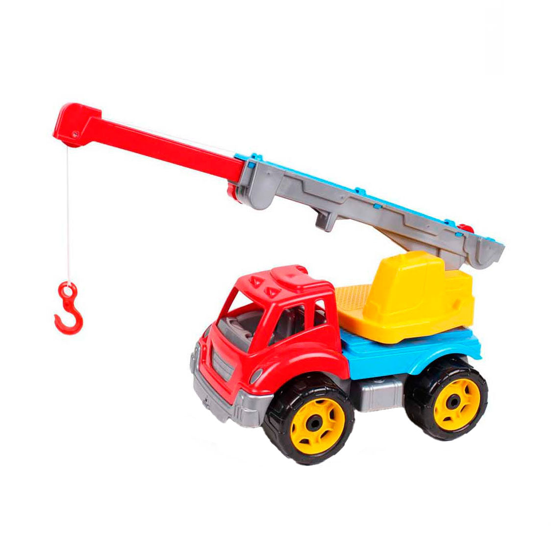Sun Fun Crane Truck Red Yellow, 36x20x21cm