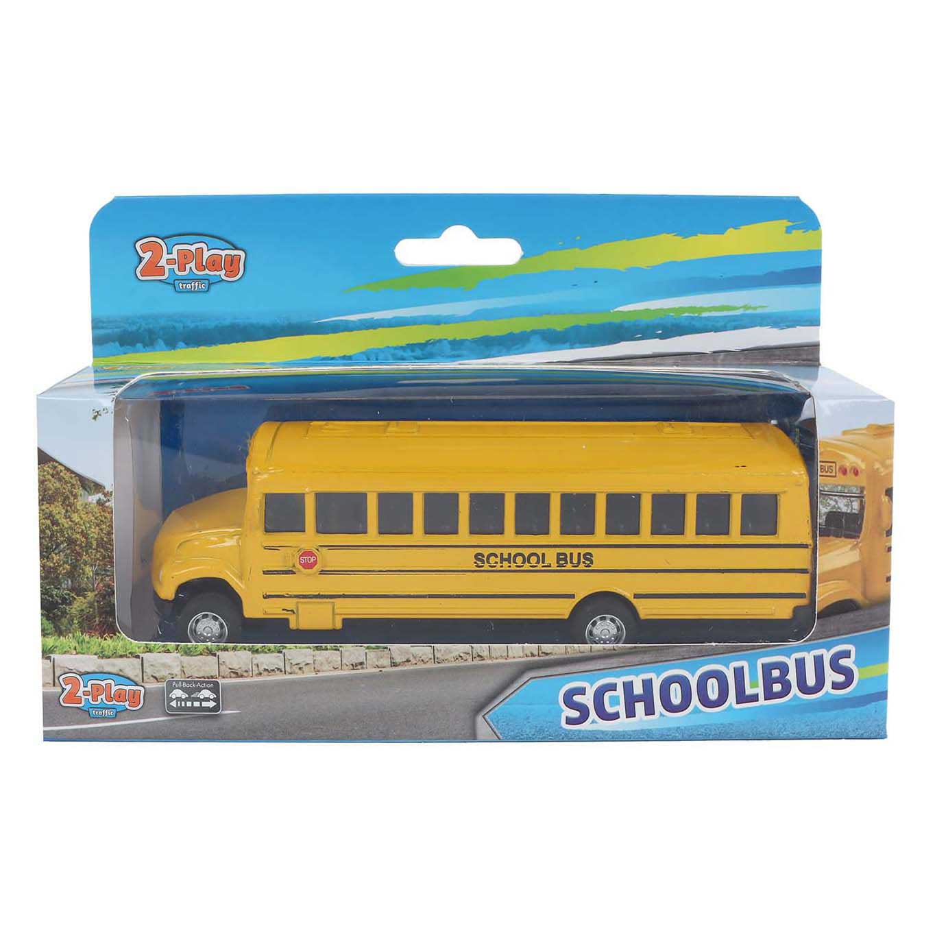 Scuolabus americano con ritiro per 2 giochi - 14 cm