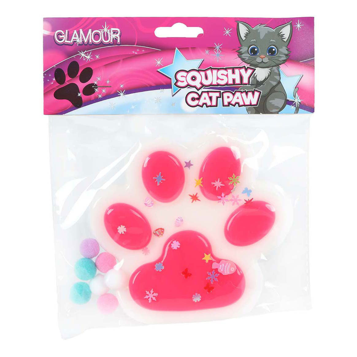 Mega zampa di gatto squishy glamour 12,5 cm
