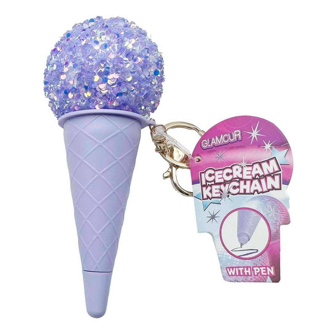 Helado de bolígrafo Glamour en llavero
