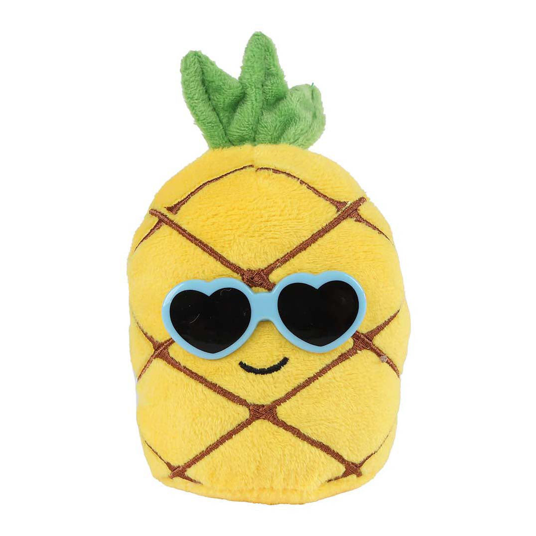 Menú esponjoso peluche fruta con gafas de sol - 6cm