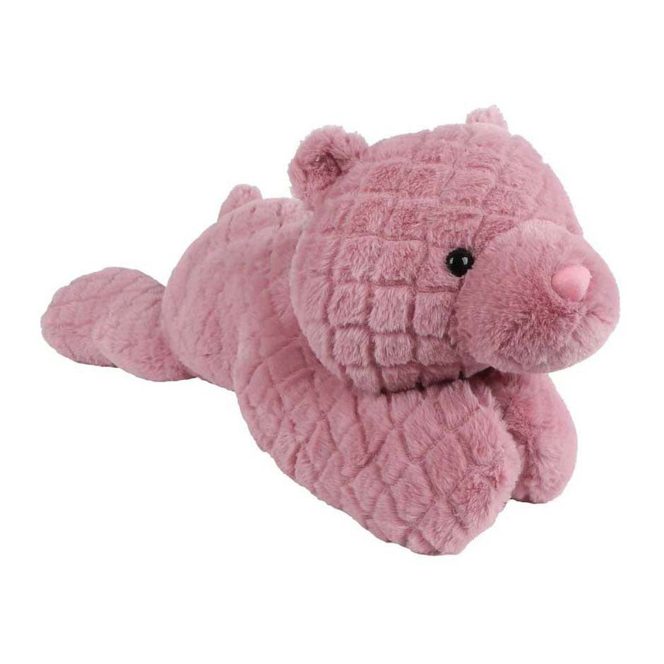 Osito de peluche mini club acostado rosa - 70cm
