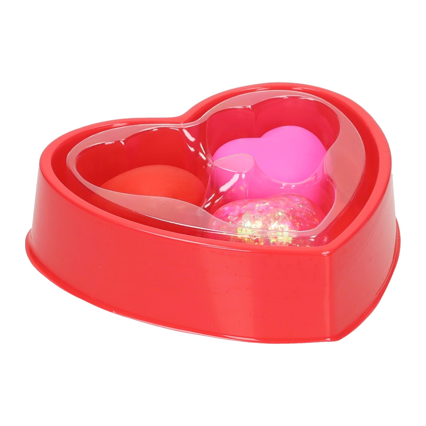Cuori sensoriali squishy 4cm - 3pz.