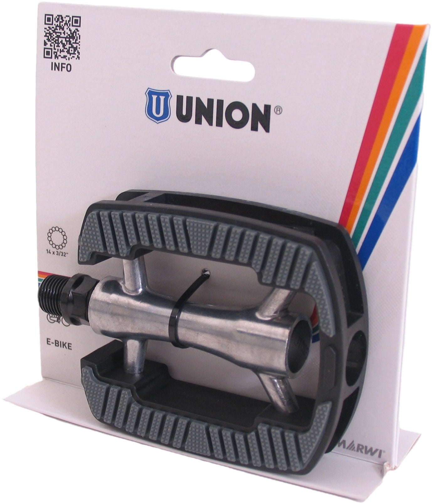 Union 821 pedales Alu Silver Blister