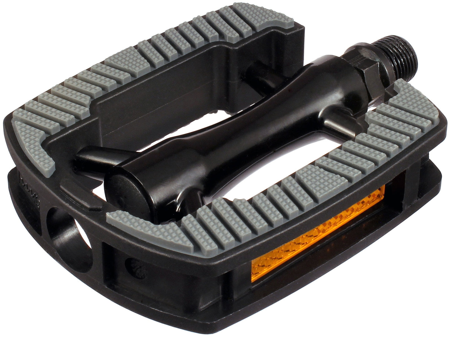 Marwi Pedal Set SP-821 con House de aluminio Anti Slip Glossy Negro con incrustación gris (Embalaje del taller)