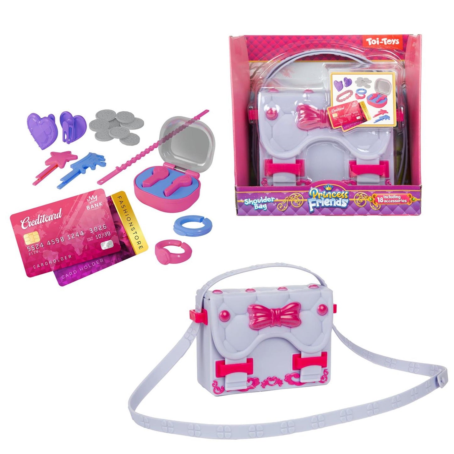 Borsa a tracolla Toi-Toys Princess Friends 12 pezzi