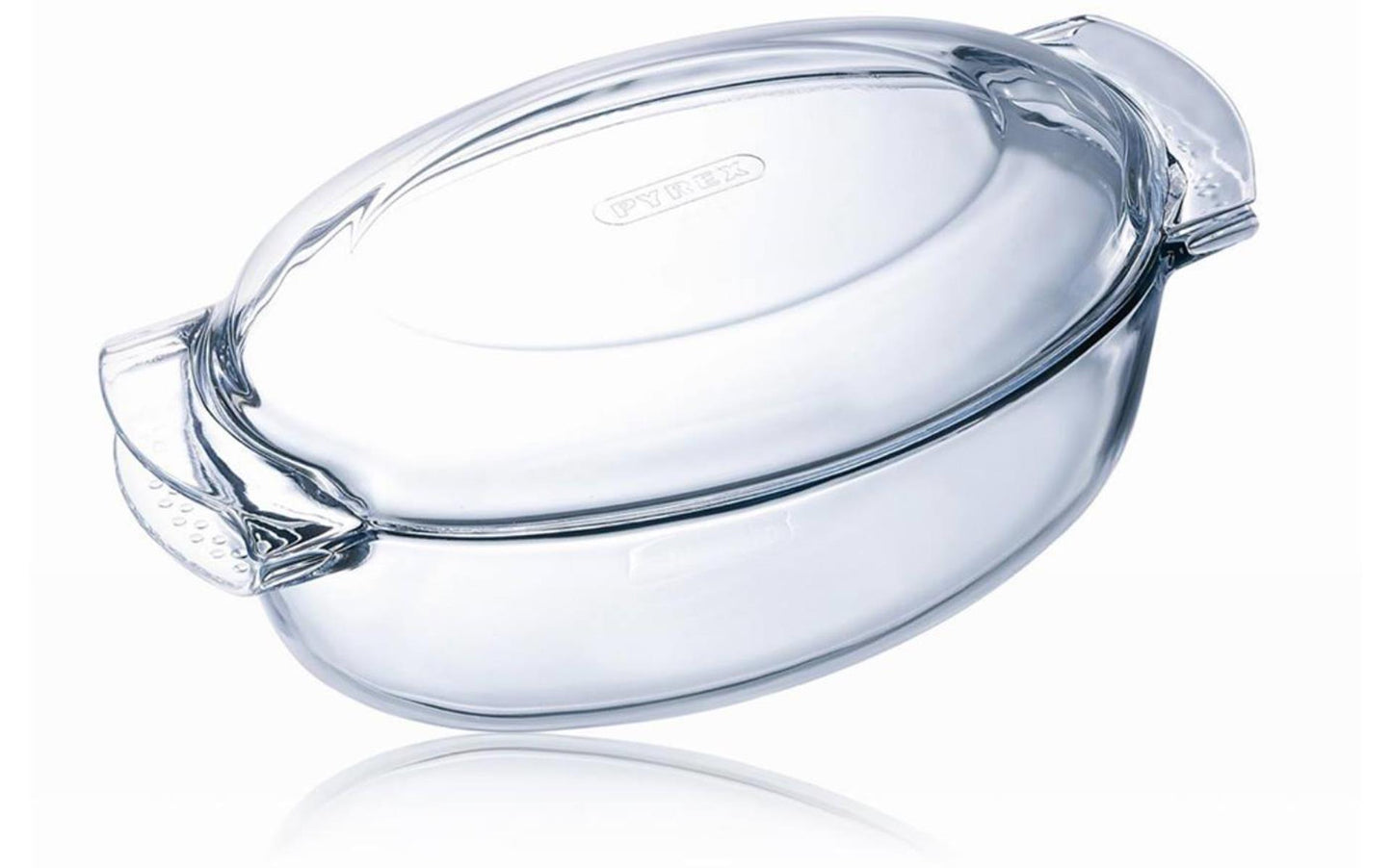 Pirofila ovale in Pyrex con coperchio 5,8 l