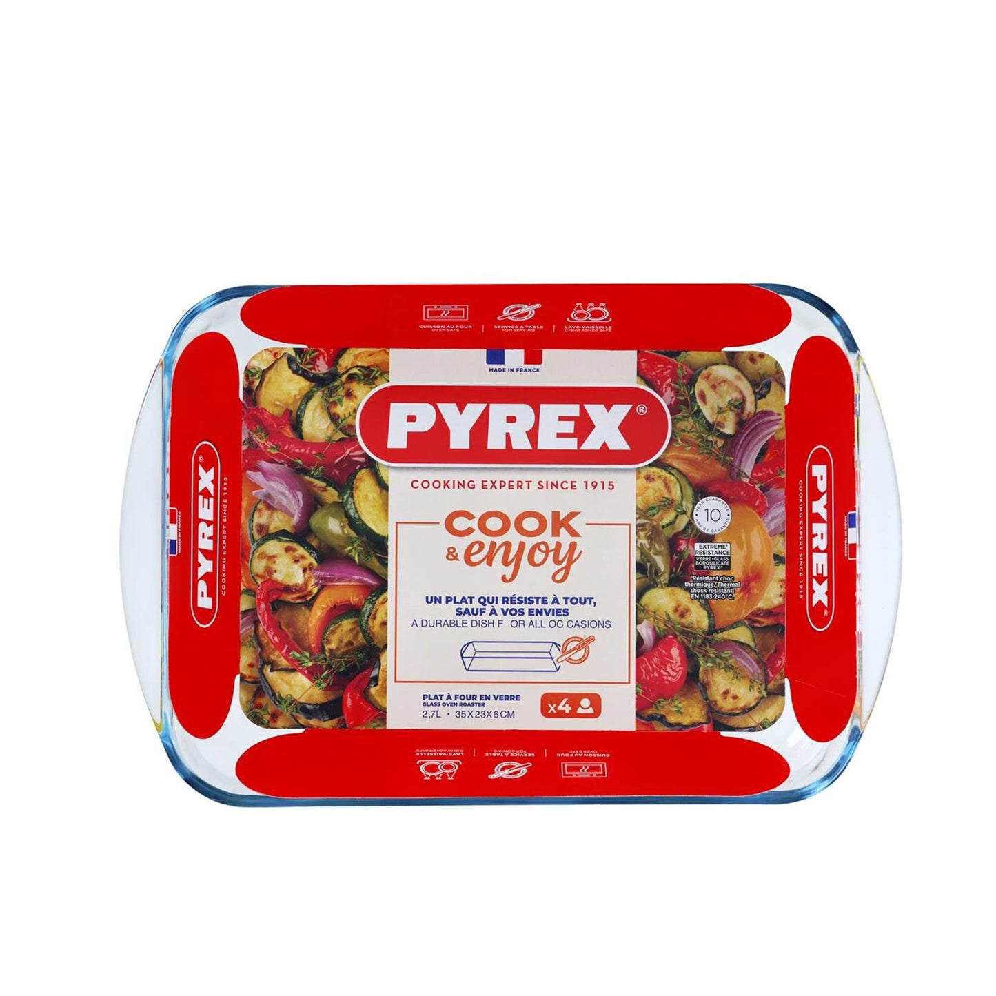 Pirofila Pyrex 34x23cm vetro 2,6l