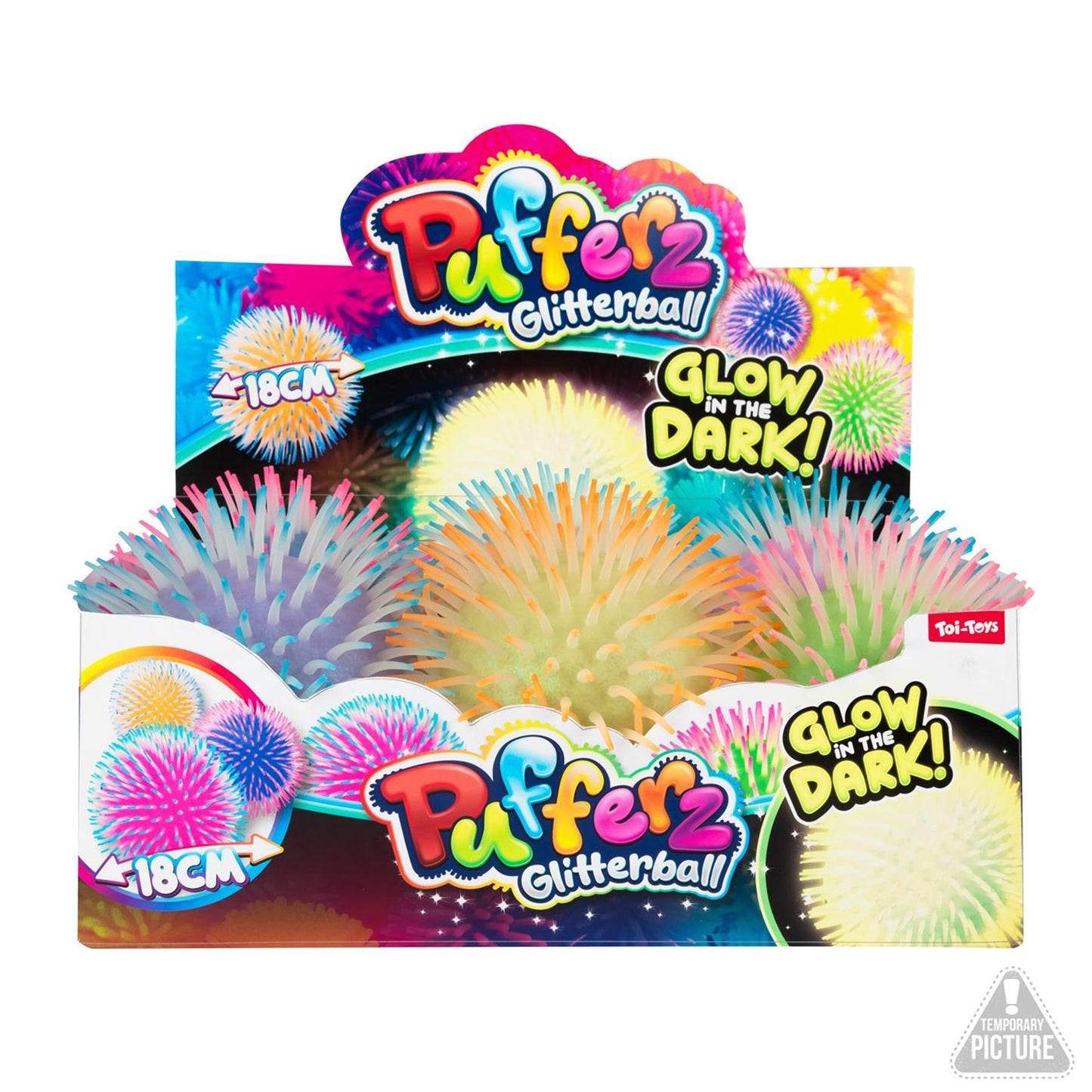 Toi-toys pufferz si illumina al buio 16 cm
