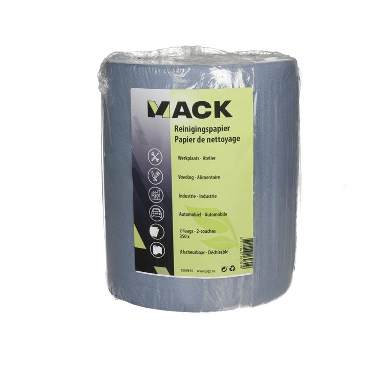 Mack 1069844 - rollo doméstico azul 350 hojas 19 x 20 cm 2 capas | 10 piezas