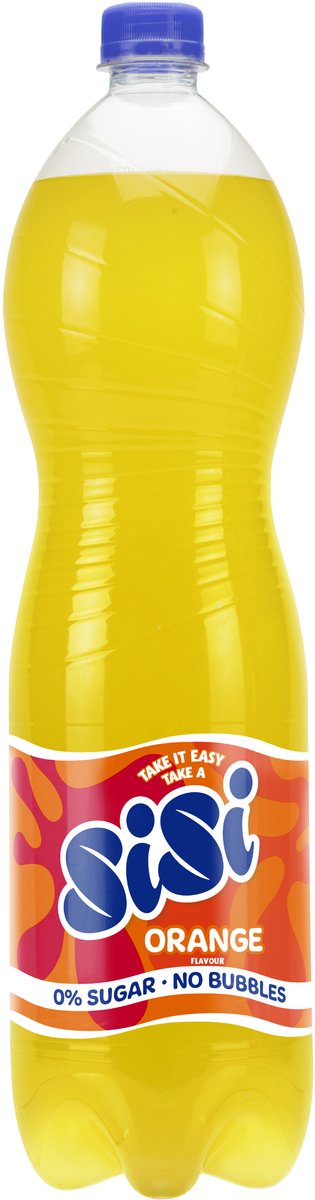 Sisi - arancia - zero zucchero - 6 x 1,5 litri - confezione risparmio