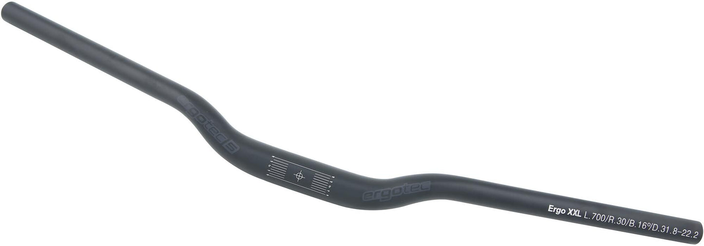 Ergotec Dirección Ergo xxl 31.8 mm 700 mm Matt Black