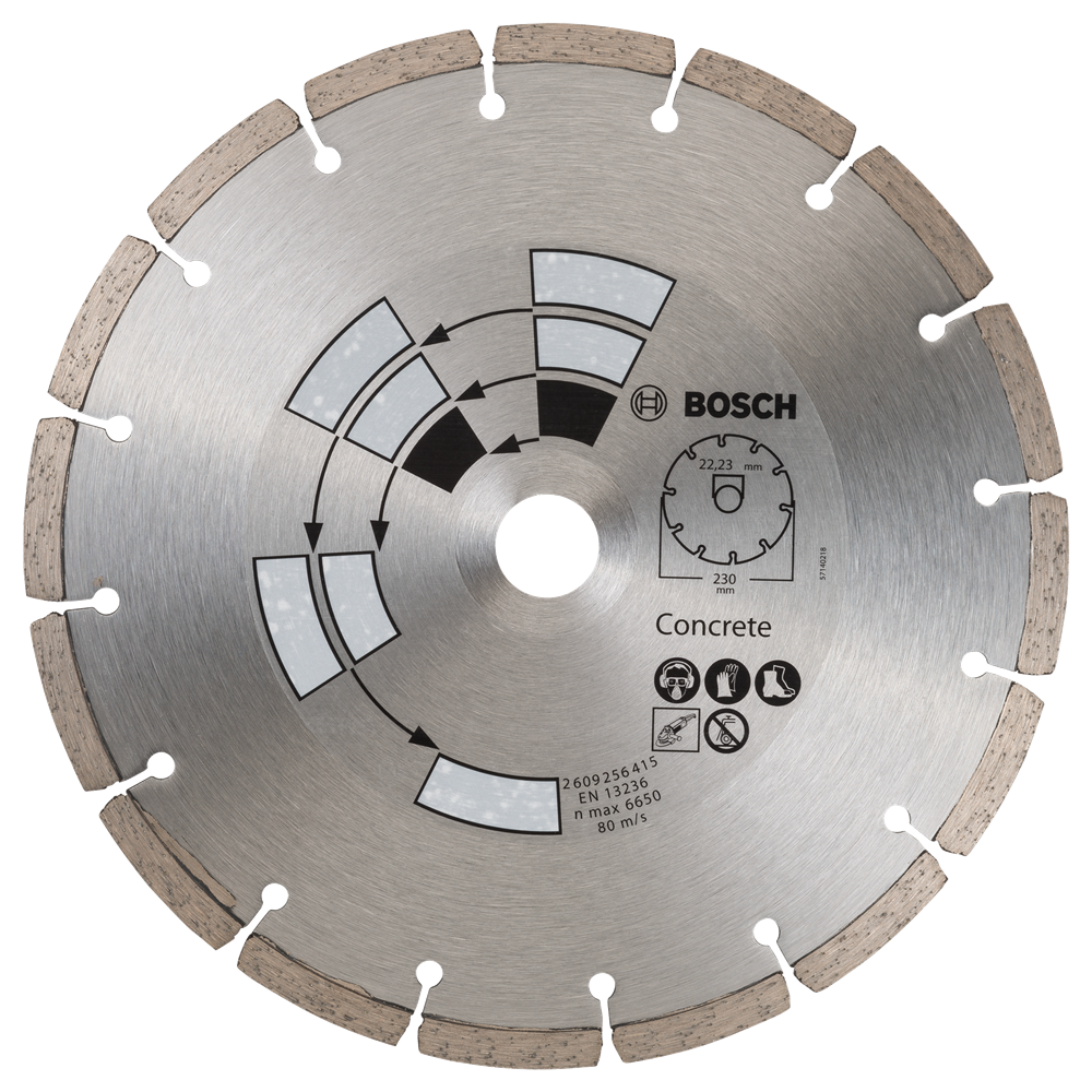 Accessori Bosch Disco da taglio diamantato per cemento | 230mm-2609256415